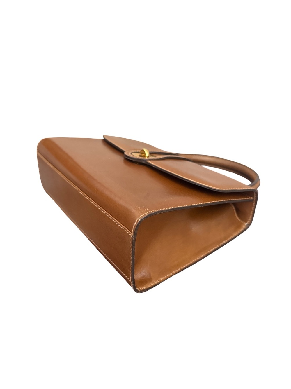 Gucci Brown Leather Top-Handle with Gold Hardware - Picture 13 of 17